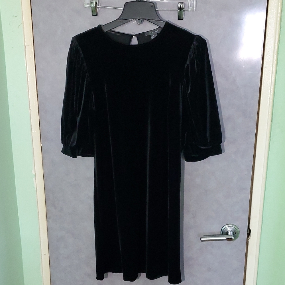 Elegant Black Velvet Dress